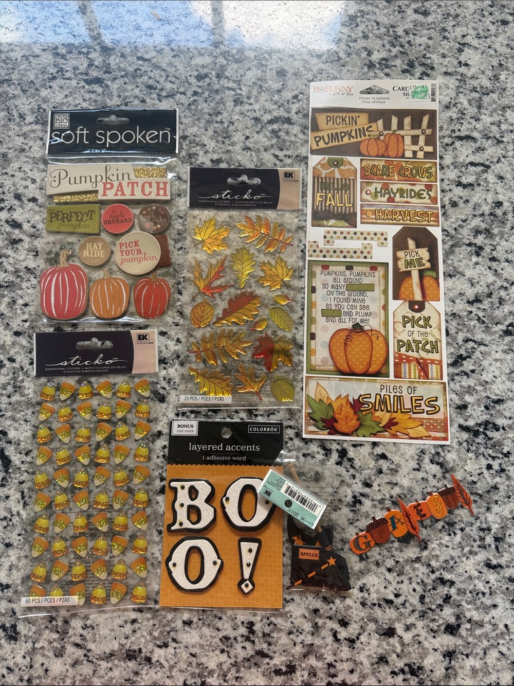 Scrapbooking Fall and Halloween Stickers